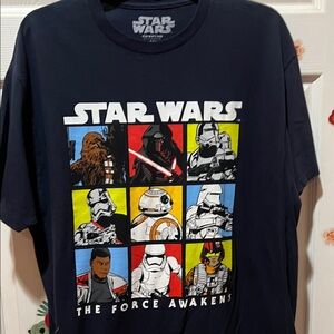 Star Wars Navy Multicolor The Force Awakens Panel Tee